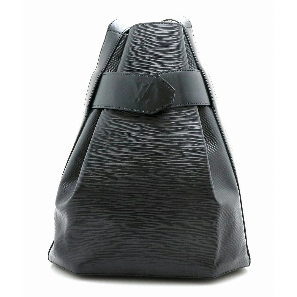 Louis Vuitton Epi Sac Depaule Shoulder Bag Hobo Leather Noir Black